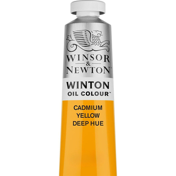 Winsor & Newton 200ml Winton Oil Colour Paint Tube Cadmium Yellow Deep Hue