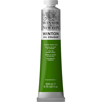 Winsor & Newton 200ml Winton Oil Colour Paint Tube Chrome Green Hue