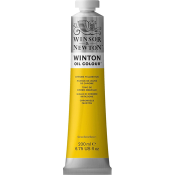 Winsor & Newton 200ml Winton Oil Colour Paint Tube Chrome Yellow Hue 164
