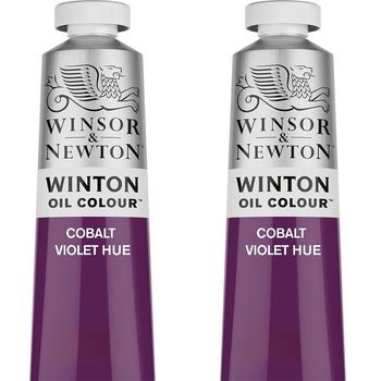 2PK Winsor & Newton 200ml Winton Oil Colour Paint Tube Cobalt Violet Hue