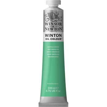 Winsor & Newton 200ml Winton Oil Colour Paint Tube Emerald Green