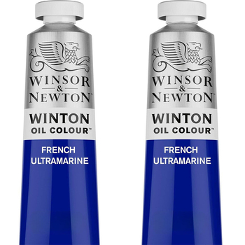 2PK Winsor & Newton 200ml Winton Oil Colour Paint Tube French Ultramarine
