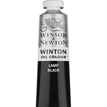 Winsor & Newton 200ml Winton Oil Colour Paint Tube Lamp Black