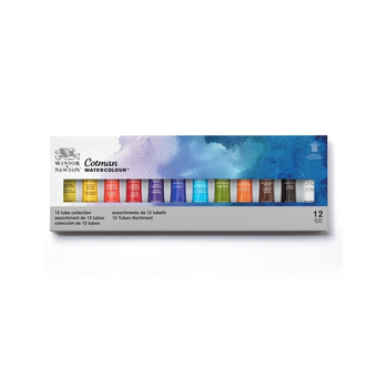 12pc Winsor & Newton Cotman 8ml Watercolour Tube Set