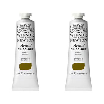 2PK Winsor & Newton Artists Oil Colour 37ml Paint Tube Bronze Series 2