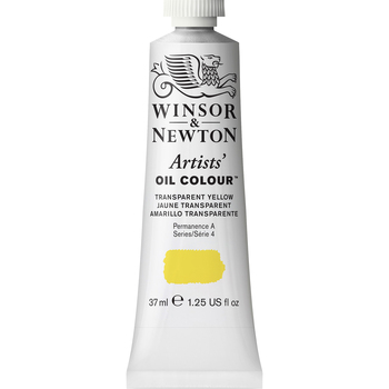 Winsor & Newton Artists Oil Colour 37ml Paint Tube Transparent Yellow S4