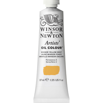 Winsor & Newton Artists Oil Colour 37ml Paint Tube Winsor Yellow Deep S2