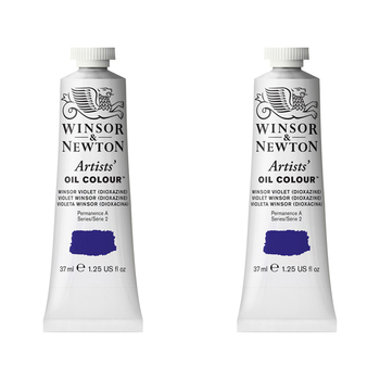 2PK Winsor & Newton Artists Oil 37ml Paint Tube Winsor Violet Dioxazine S2