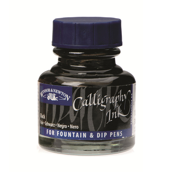 Winsor & Newton 30ml Calligraphy Ink Bottle - Matt Black