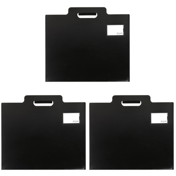 3PK Jasart A2 Carry Sleeve Document/Artworks Holder - Black