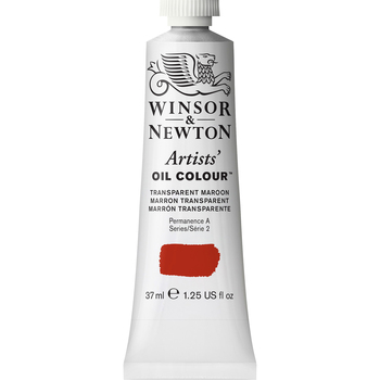 Winsor & Newton Artists Oil Colour 37ml Paint Tube Transparent Maroon S2