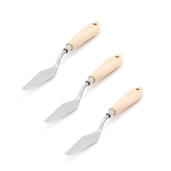 3PK Jasart No.3 Painting/Palette Art Knife 28cm w/ S/S Blade/Wooden Handle