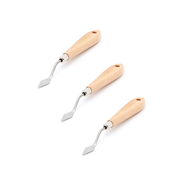 3PK Jasart No.4 Painting/Palette Art Knife 23cm w/ S/S Blade/Wooden Handle