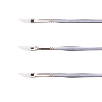 3PK Jasart Gold Taklon Long Liner Watercolour Brush - Size 0