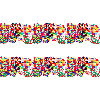 6x 150pc Jasart Neon Pom Poms Art/Craft Project - Assorted