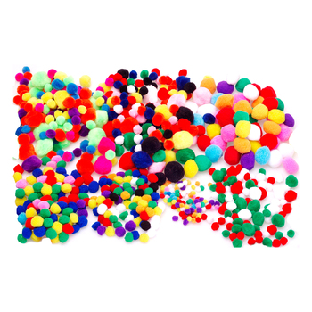 6x 150pc Jasart Standard Pom Poms Art/Craft Project -  Assorted