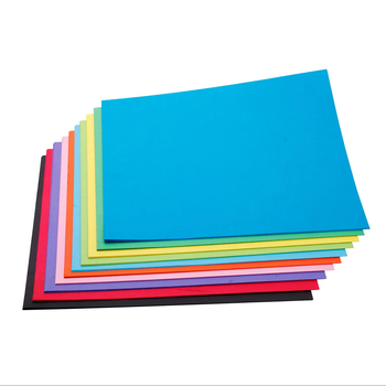 100pc Jasart 51x64cm Art Board 200GSM Colourboard - Assorted