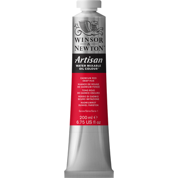 Winsor & Newton Artisan Series 1 WMOC 200ml Paint Tube Cadmium Red Deep Hue