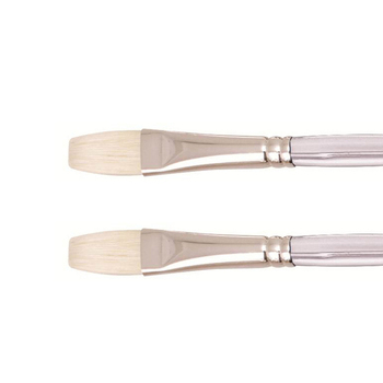 2PK Jasart Interlocking Hog Bristle Flat Brush - Size 10