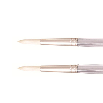 2PK Jasart Interlocking Hog Bristle Round Brush - Size 12