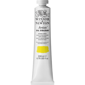 Winsor & Newton Artists Oil Colour 200ml Paint Tube Winsor Lemon Series 2