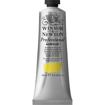 Winsor & Newton 60ml Professional Acrylic Colour Tube Bismuth Yellow S4