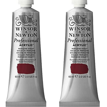 2PK Winsor & Newton 60ml Professional Acrylic Colour Tube Perylene Violet S4