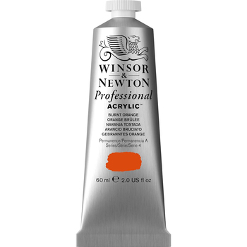 Winsor & Newton 60ml Pro Acrylic Colour Tube Quinacridone Burnt Orange S4