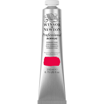 Winsor & Newton 200ml Professional Acrylic Colour Permanent Rose Quin S3