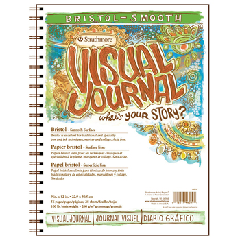 Strathmore Visual Art Journal Bristol Smooth - 9'' x 12'' 48 Page