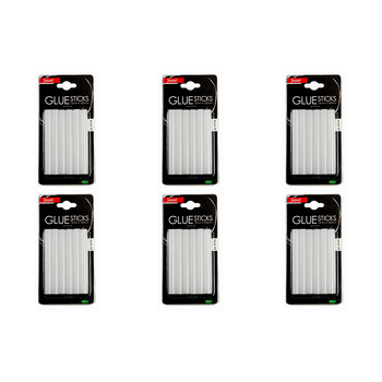 6x 12pc Jasart 12mm Glue Sticks Adhesive for 15W Glue Gun - Clear