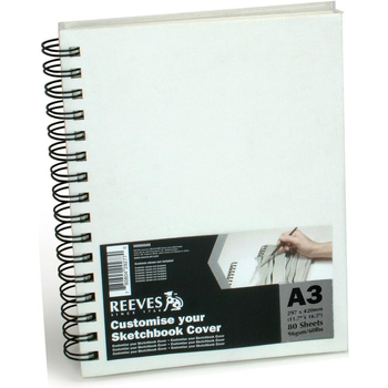 Reeves Canvas Covered Customizable Sketchbook Journal A3