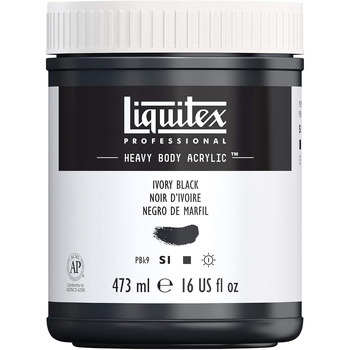 Liquitex Heavy Body Acrylic 473ml Ivory Black Series 1 Crafts Painting