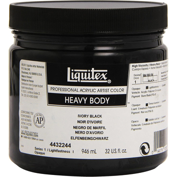 Liquitex Heavy Body Acrylic 946ml Ivory Black Series 1 Crafts Painting
