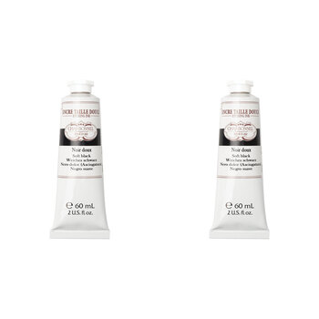 2PK Charbonnel 60ml Etching Ink Paint Tube S1 - Soft Black