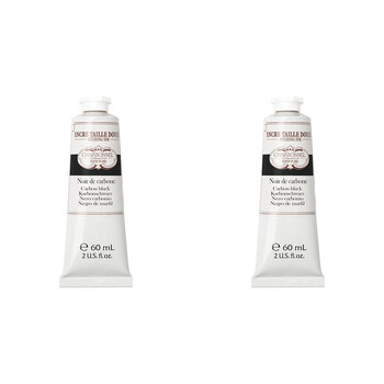 2PK Charbonnel 60ml Etching Ink Paint Tube S2 - Carbone Black