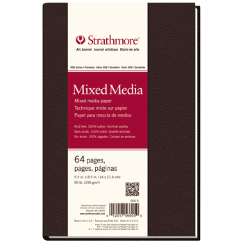 Strathmore 500 Series HB Mixed Media Art Journal 5.5''x8.5'' 64 Sheets