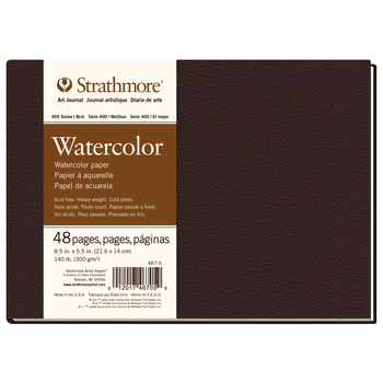 Strathmore 400 Series HB Water Colour Art Journal 5.5''x8.5'' 48 Sheets