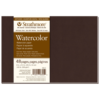 Strathmore 400 Series Water Colour Softcover Art Journal 8x5.5'' 48 Sheets