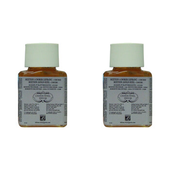 2PK Charbonnel 75ml Oil Based Gilding Mix 3H Lead Free - Gold Size