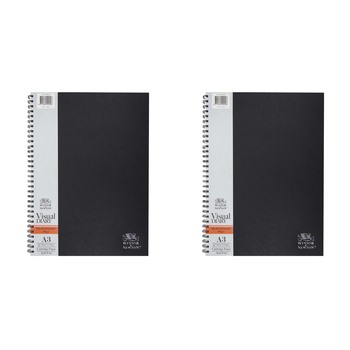 2PK Winsor And Newton Double Wire Visual Diary A3 165gsm