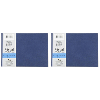 2PK Winsor And Newton Hardbound Water Colour Visual Journal A5L
