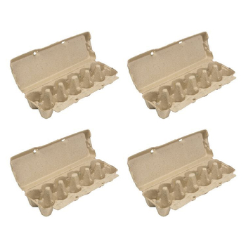 4x 24pc Jasart 12-Egg Holder 31x24cm Tray Art/Craft Activity - Natural