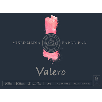 The-Paper-House Valero A4 Mixed Media Pad 100 Sheets 200gsm