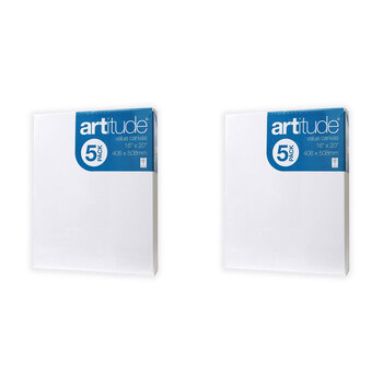 2PK 5pc Artitude Stretched Canvas 16x20" For Oil/Acrylic Painting