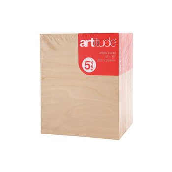 5pc Artitude Board Thick 8x10" Art/Painting Accessory