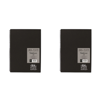2PK Winsor And Newton Wire Bound Visual Diary A3 FSC MIX CREDIT