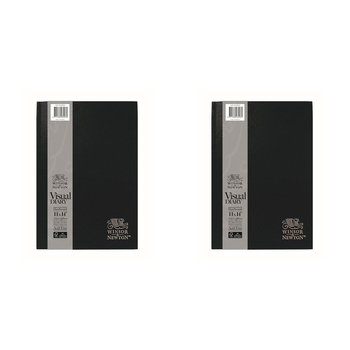2PK Winsor And Newton Hard Bound Visual Diaries 110gsm FSC MIX CREDIT