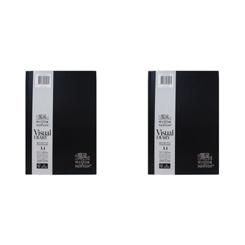 2PK Winsor And Newton Hard Bound Visual Diaries A4 FSC MIX CREDIT