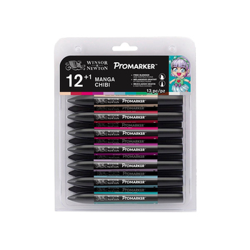 13pc Winsor & Newton ProMarker Manga Chibi Marker Set